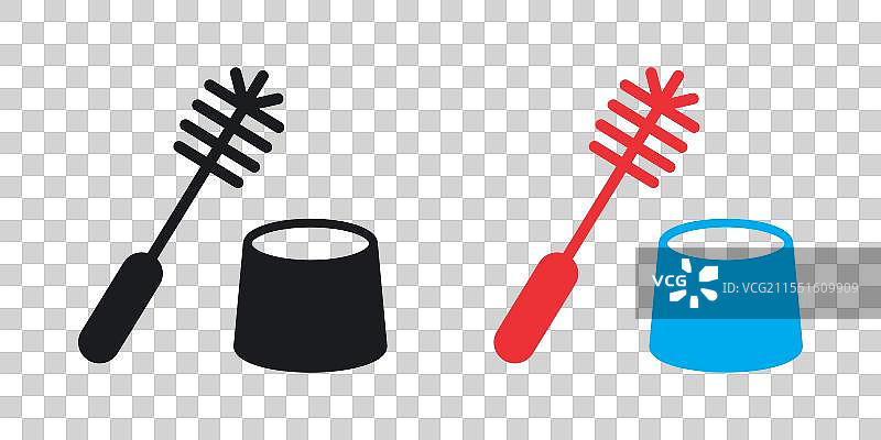马桶刷图标图片素材