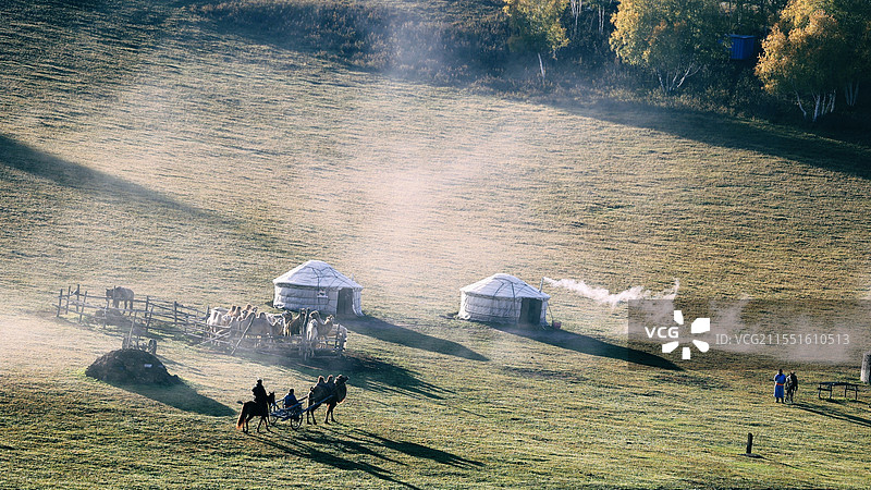 游牧生活图片素材