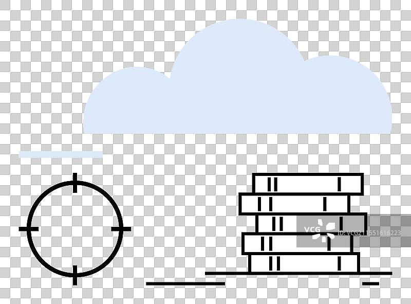 云技术和数据存储概念与一个图片素材