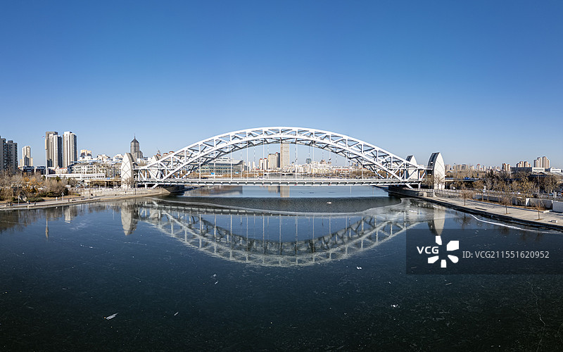 天津海河国泰桥风光图片素材