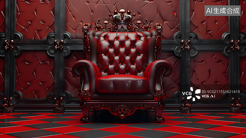 【AI数字艺术】一个奢华的宝座图片素材