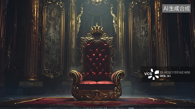 【AI数字艺术】一个奢华的宝座图片素材