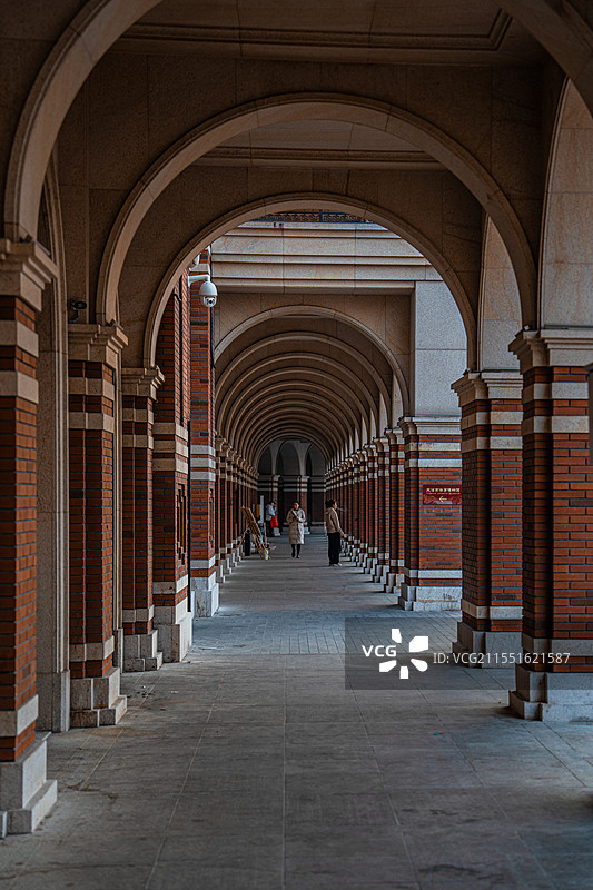 天津 五大道 民园 民园广场 走廊 拱廊 近代优秀历史建筑 欧式建筑图片素材