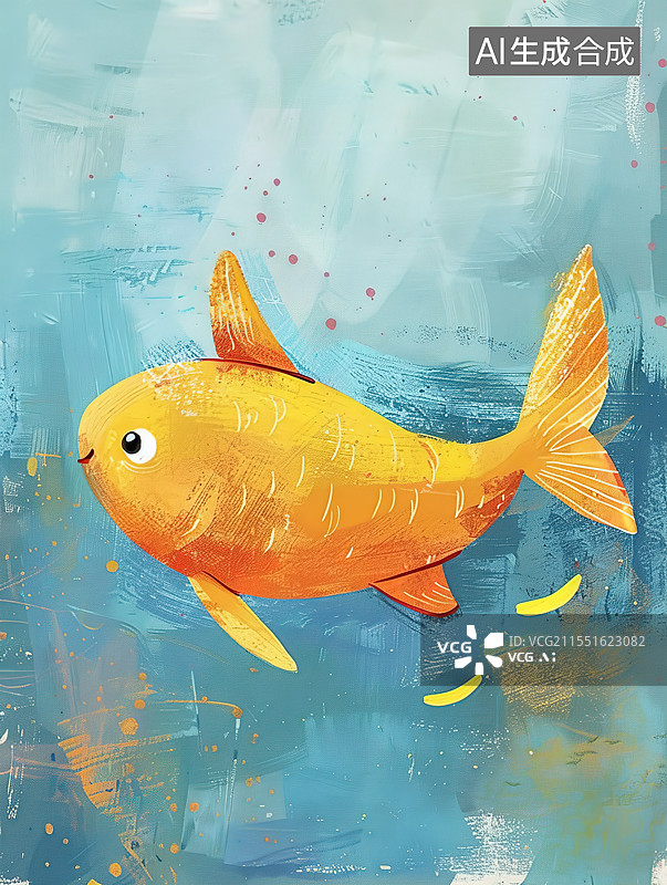 【AI数字艺术】金鱼的微笑图片素材
