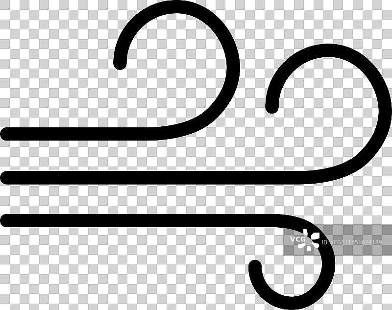 风吹线条图标新鲜云朵空气图片素材