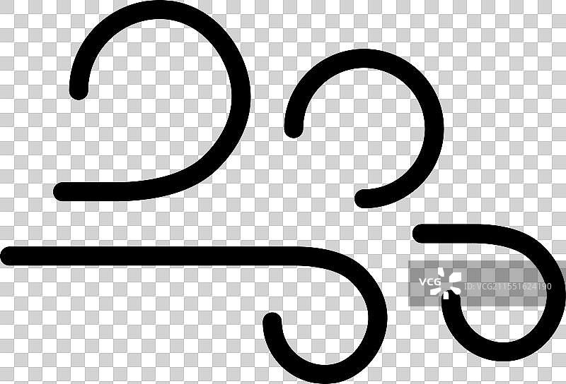 风吹线条图标新鲜云朵空气图片素材