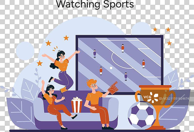 一群朋友在表达他们的兴奋时图片素材