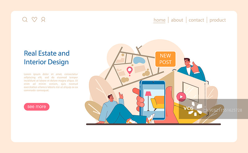 房地产与室内设计概念图片素材