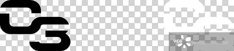 现代且强大的C3标志设计图片素材