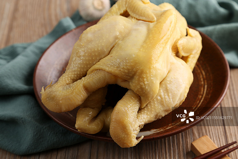 整只白切鸡图片素材