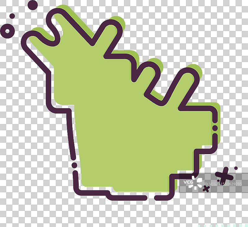 与卡塔尔相关的阿拉伯图标，MBE风格图片素材