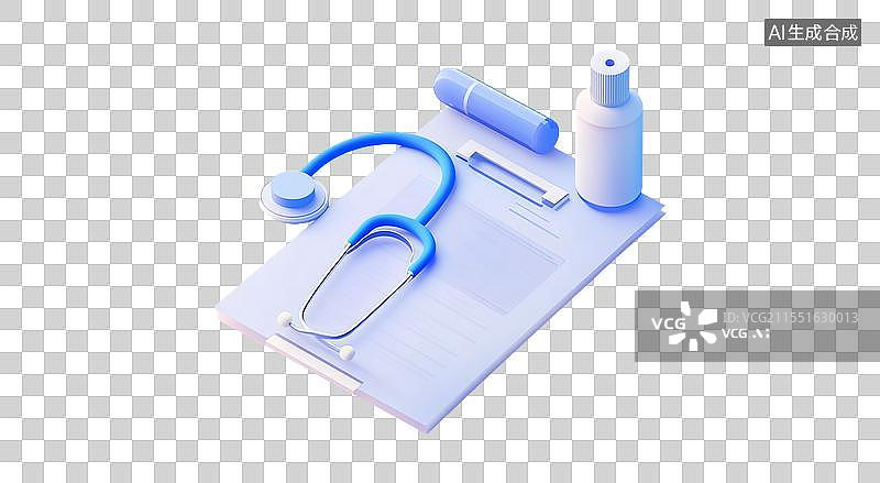 【AI数字艺术】医疗主题图标图片素材