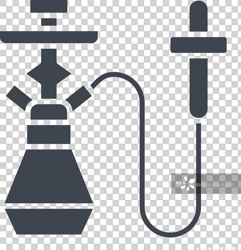 与卡塔尔相关的水烟图标符号风格图片素材