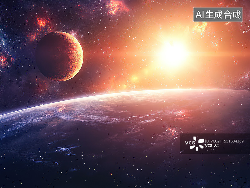 【AI数字艺术】太空图片素材