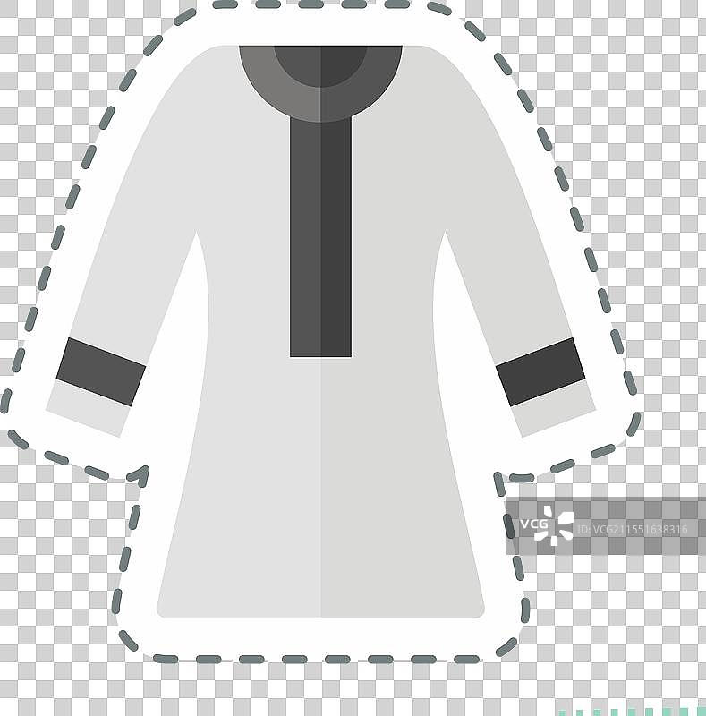 与卡塔尔符号相关的贴纸线条剪切坎杜拉图片素材