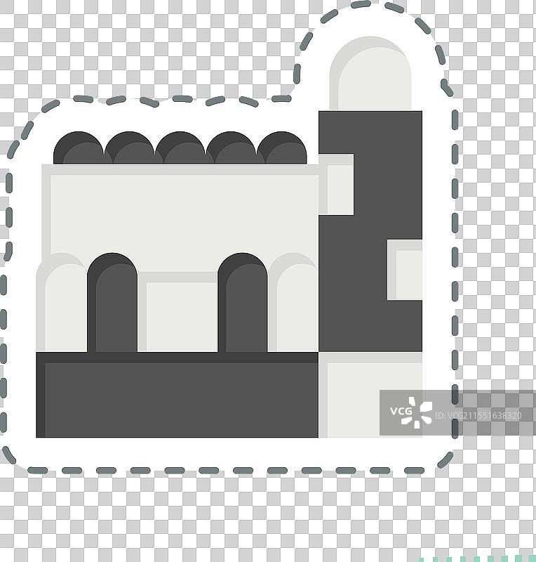 与卡塔尔符号相关的清真寺剪贴画贴纸图片素材