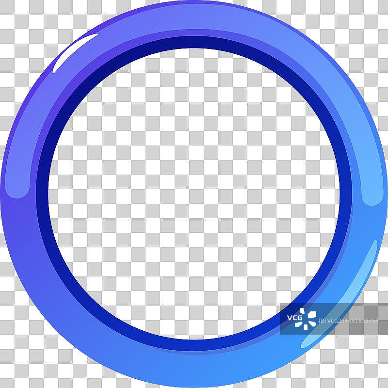 蓝色圆环框头像卡通成就图片素材