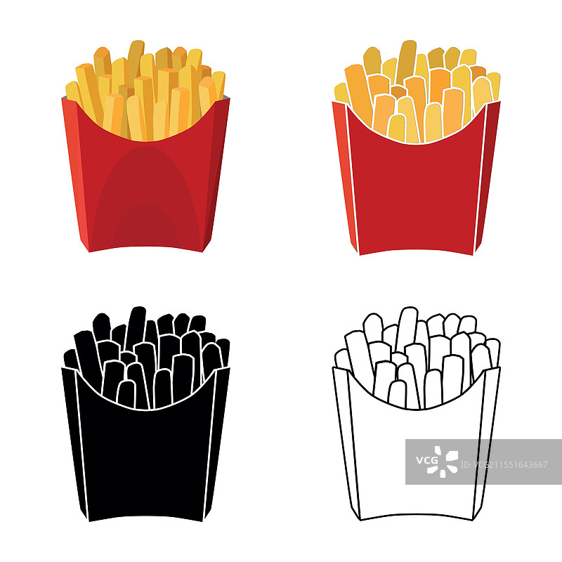 一份薯条图片素材