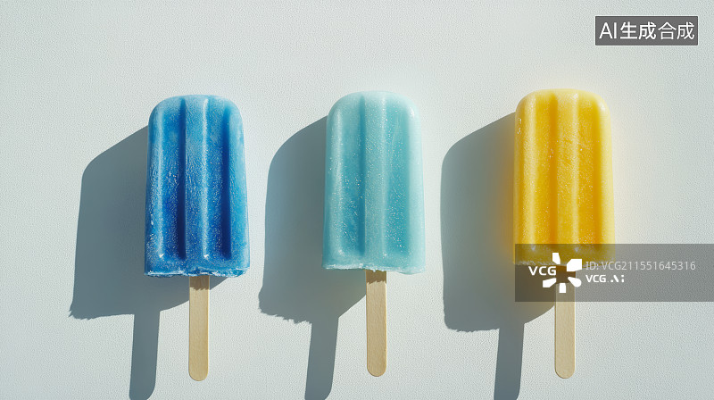 【AI数字艺术】多彩的雪糕冰淇淋，夏天图片素材