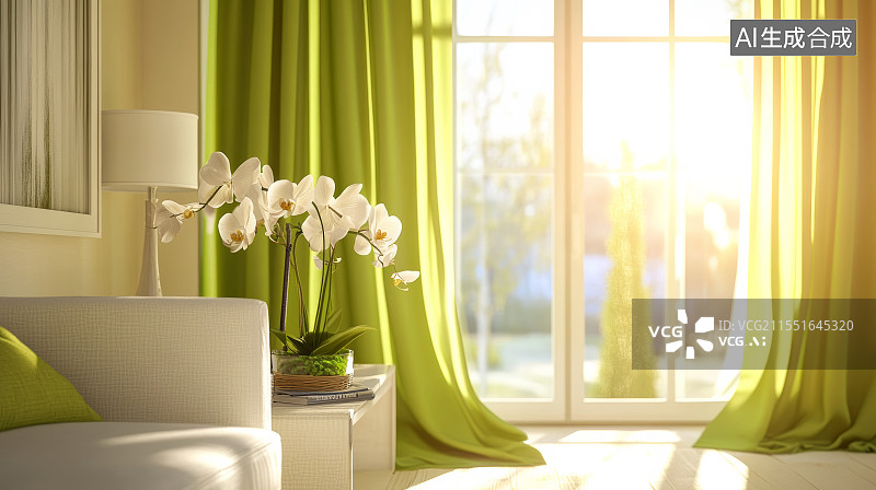 【AI数字艺术】室内沙发，卧室客厅室内空间设计图片素材