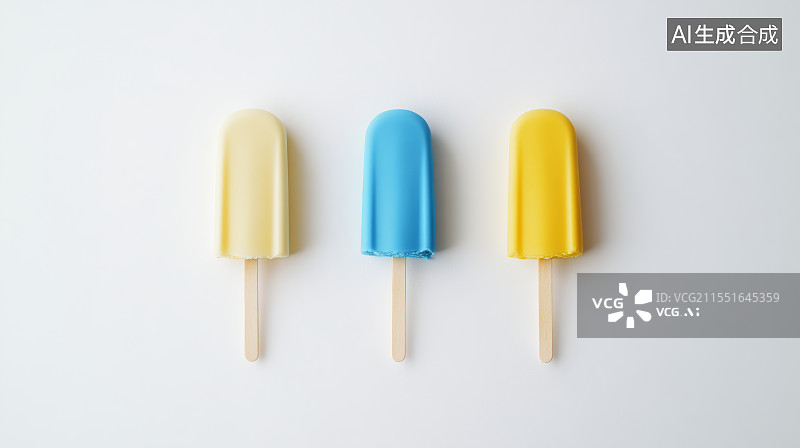 【AI数字艺术】多彩的雪糕冰淇淋，夏天图片素材