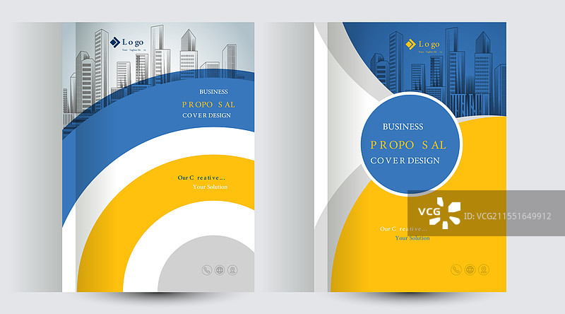 企业商务提案封面设计模板图片素材