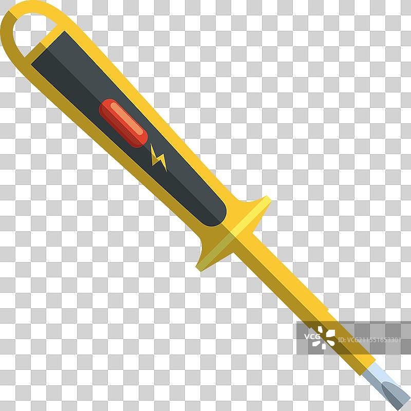 卡通电力测试仪测量电压图片素材