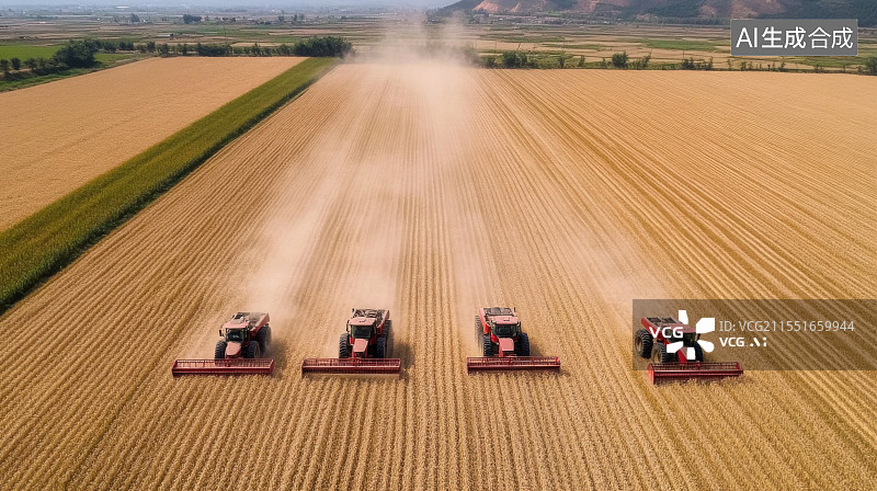 【AI数字艺术】农业农村科技耕地现代农业机械乡村振兴图片素材