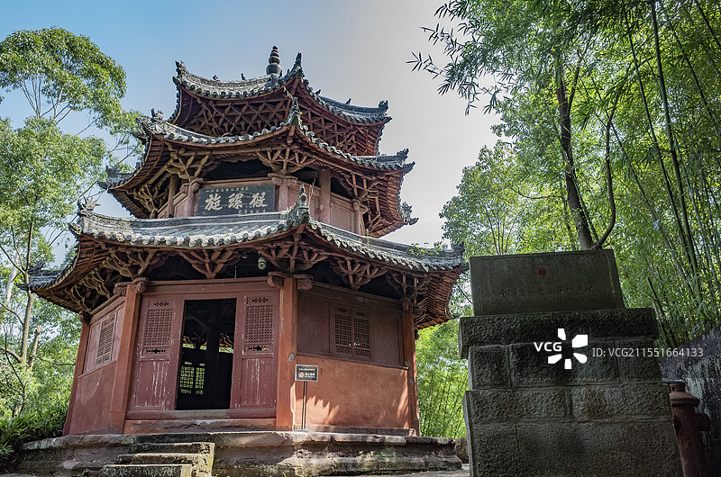 四川宜宾李庄古镇旋螺殿，国保单位，梁思成曾经高度评价过的古建筑图片素材