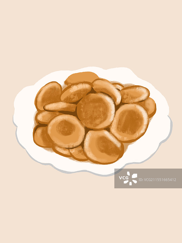 鸡仔饼图片素材