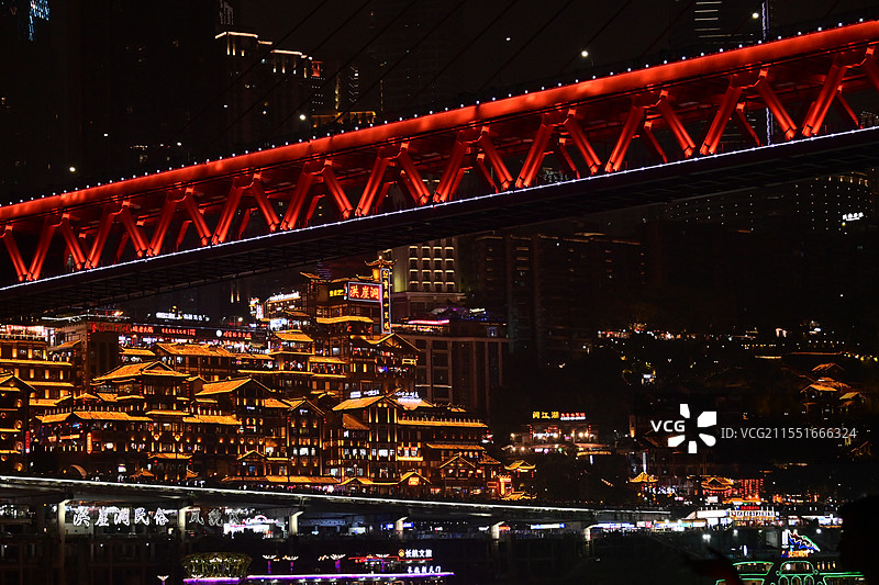 千厮门大桥图片素材