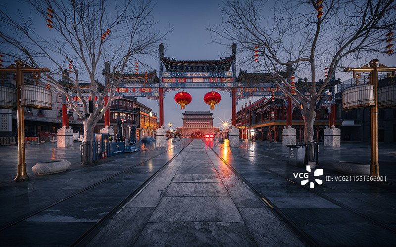 前门楼子前门大街图片素材