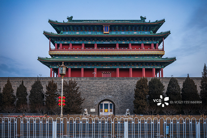 前门楼子前门大街图片素材