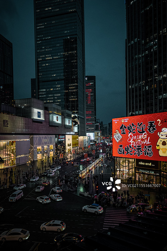 成都春熙路图片素材