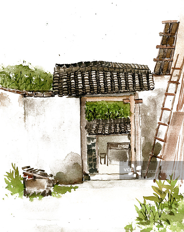 农村的小院图片素材