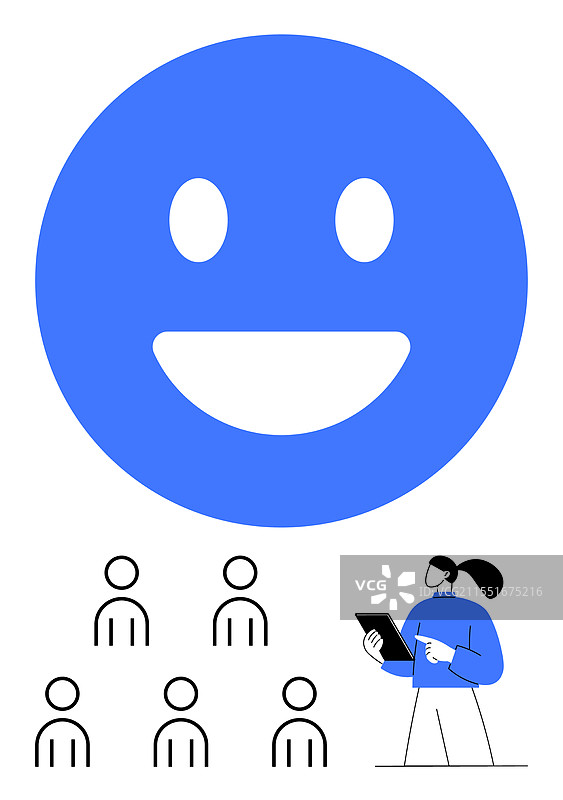 团队领导在评估小组表现图片素材