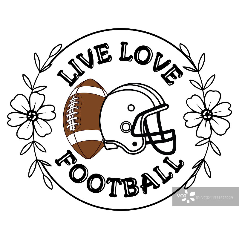 热爱生活，热爱足球 字体设计 T恤图片素材