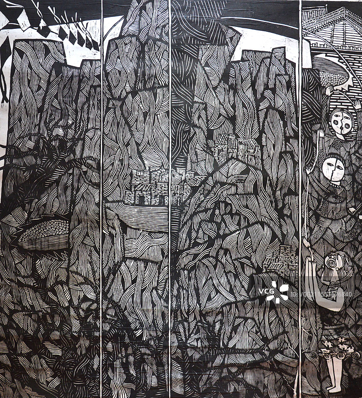 《记忆的无常》木版图片素材