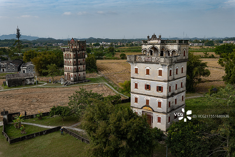 开平碉楼图片素材