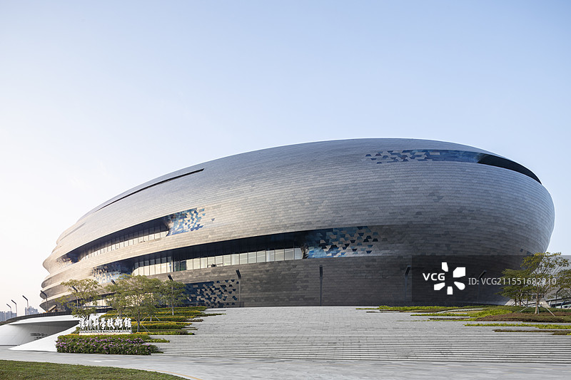 深圳科技馆新馆建筑光明图片素材