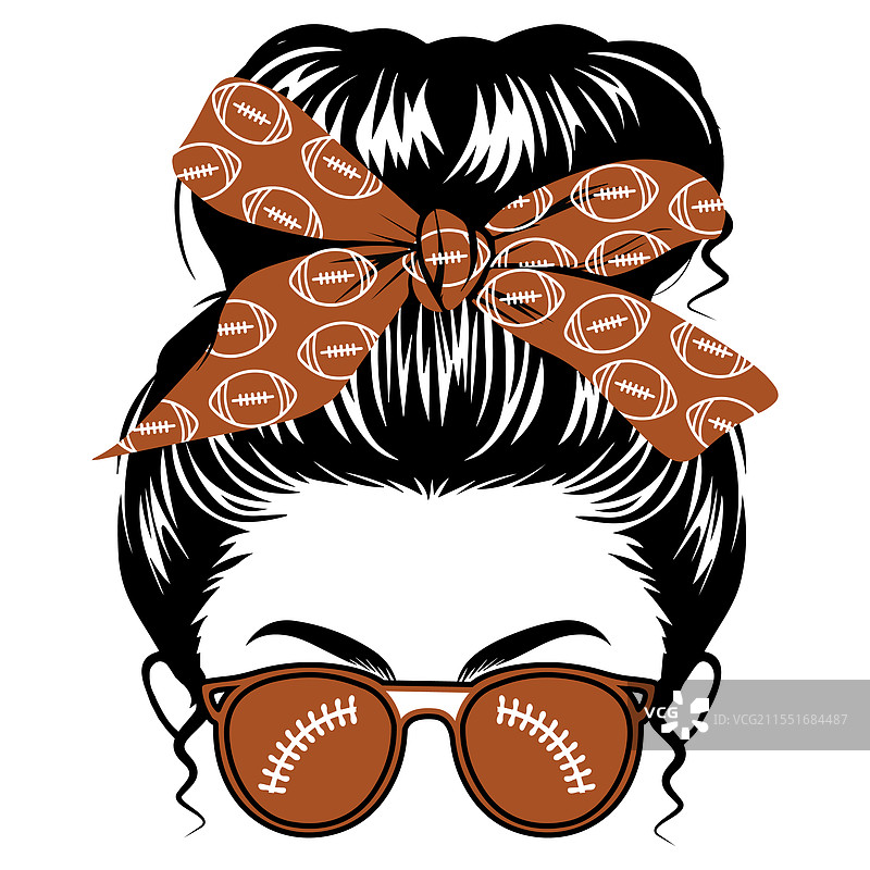 足球妈妈的发饰和太阳镜图片素材