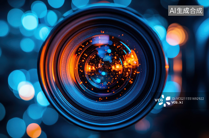 【AI数字艺术】摄影光圈图片素材