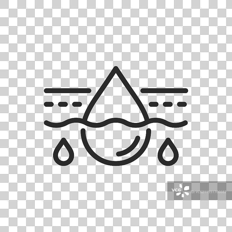 皮肤保湿线条图标图片图片素材