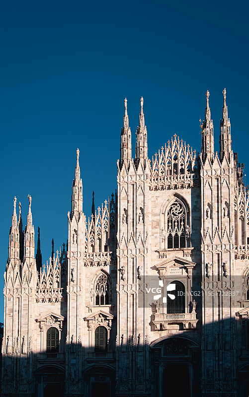 意大利米兰大教堂全景图片素材