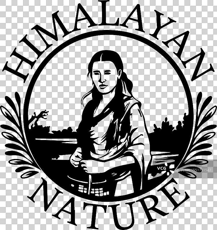 喜马拉雅自然女孩艺术图片素材