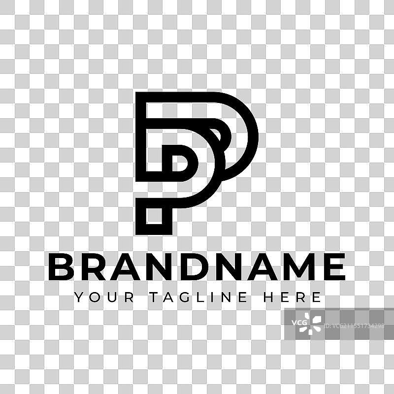 适合任何场合的字母PP单字母标志图片素材