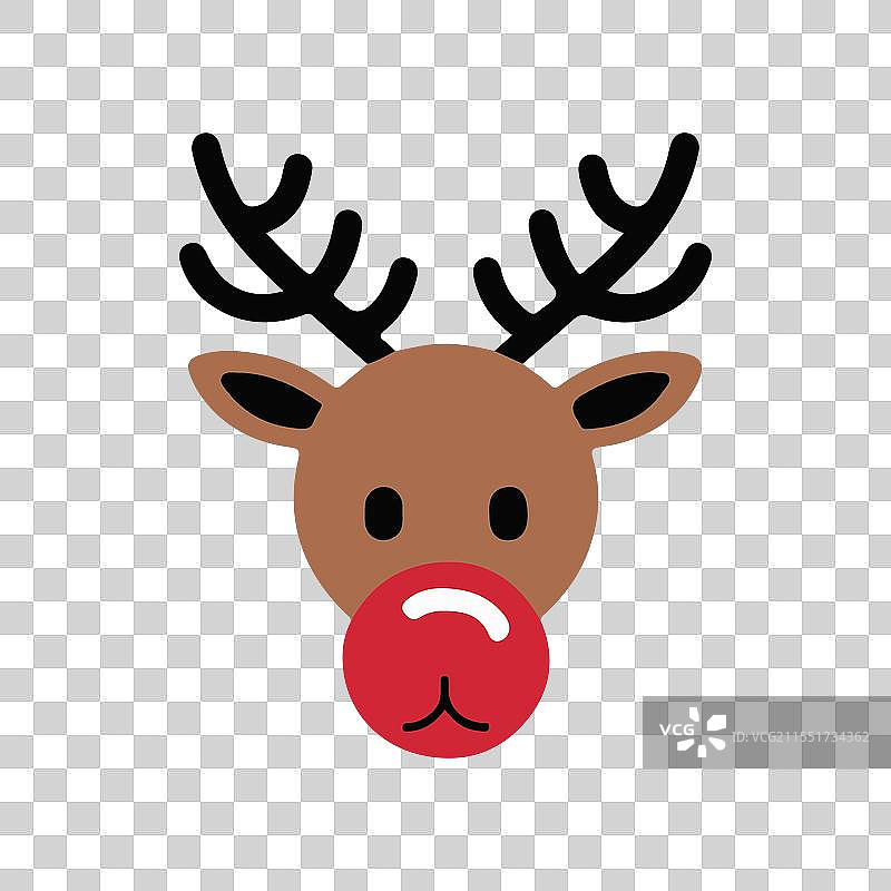 圣诞鹿头图片素材