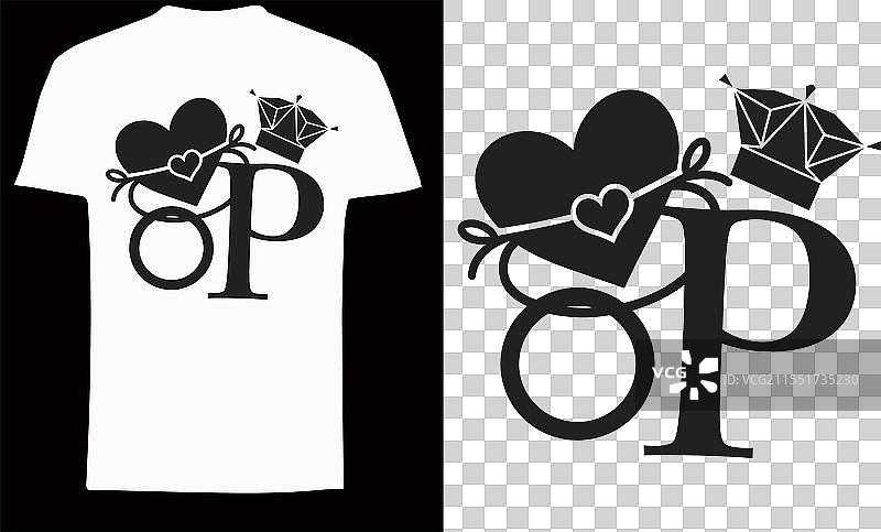 求婚日T恤设计图片素材