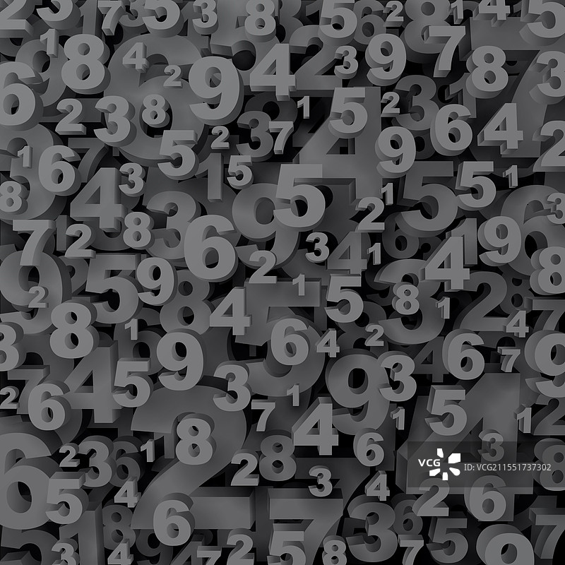 灰色调的数字拼贴画图片素材