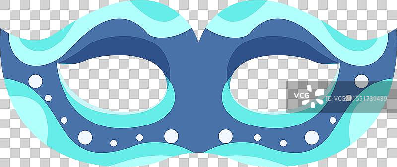 威尼斯狂欢节面具卡通图标图片素材